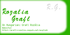 rozalia grafl business card